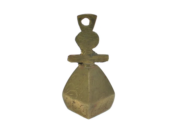 Antigua campana cristiana con cruz aislada —  Fotos de Stock