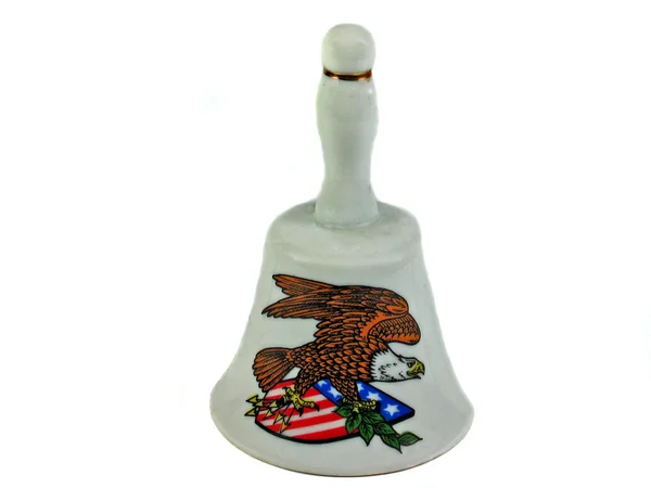 American eagle bell USA isolated — Stock Photo, Image