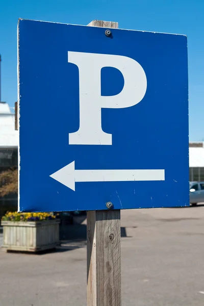 Parking teken verticale afbeelding — Stockfoto