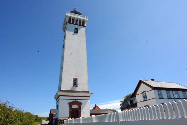 Lighthouse in Helnaes Denmark — Stock Photo, Image