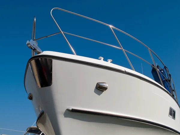 Prow of a yacht — Stock Photo, Image