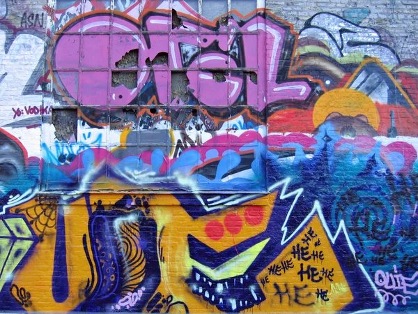 Graffiti in freetown christiania kopenhagen denmark — Stockfoto