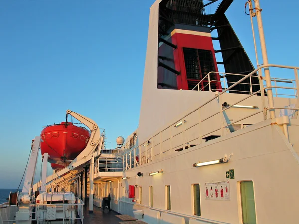 A bordo del barco ferry — Stok fotoğraf