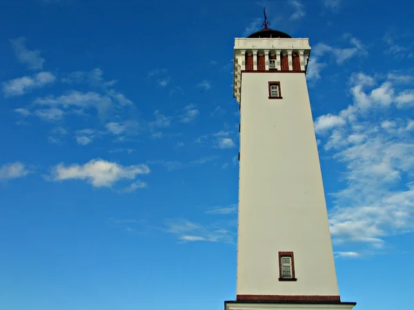 Lighthouse Helnaes Denmark — Stock Photo, Image