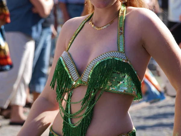 Samba dançando no carnaval — Fotografia de Stock