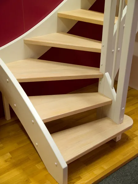 stock image Elegant wooden stairs