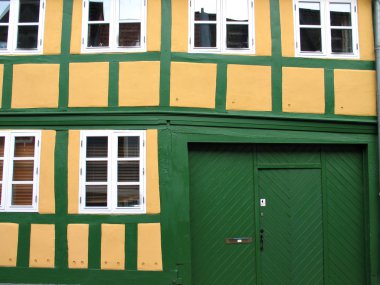 Details of a typical old house Horsens Denmark clipart