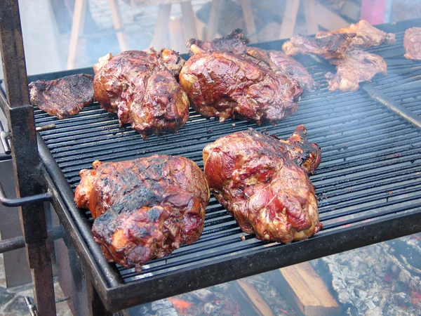 Vepřové maso gril bbq — Stock fotografie