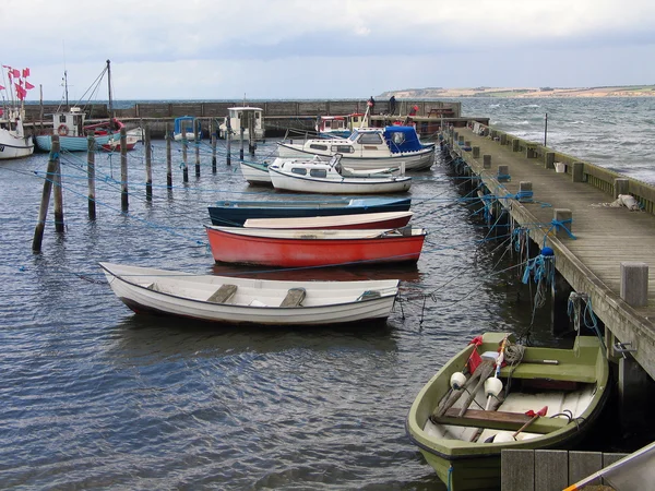 Küçük Balık tutma liman Danimarka — Stok fotoğraf