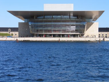 The modern opera house Copenhagen Denmark clipart