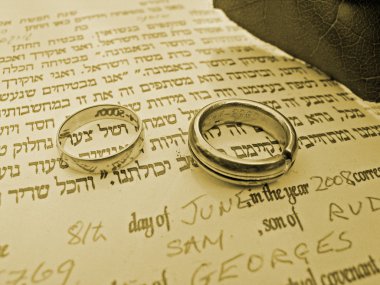 Jewish wedding clipart