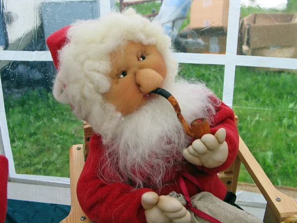 Vánoční figurka panenka dědečka — Stock fotografie
