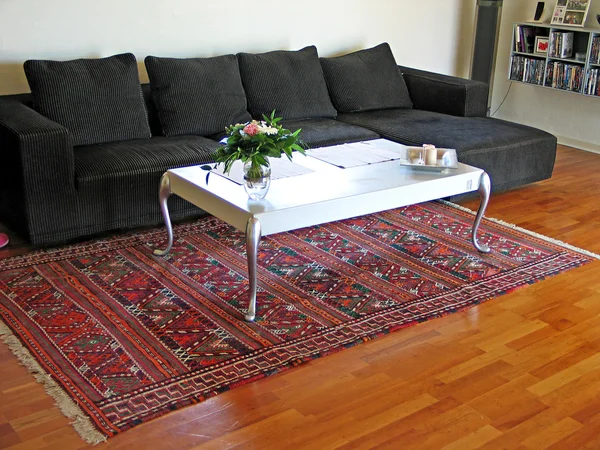 Modern living family room — Stockfoto