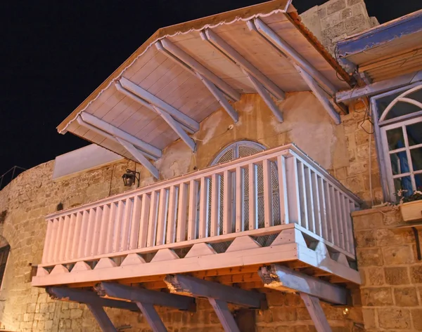 Balcone in stile mediterraneo italiano terrazza — Foto Stock