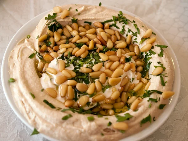 Hummus Oriente Medio alimentos —  Fotos de Stock
