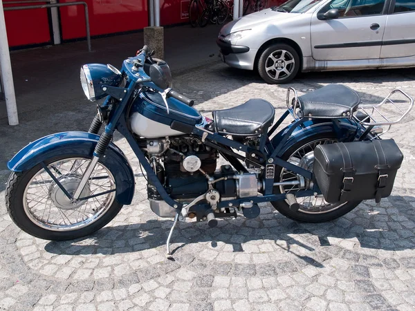Vintage fiets motorfiets — Stockfoto