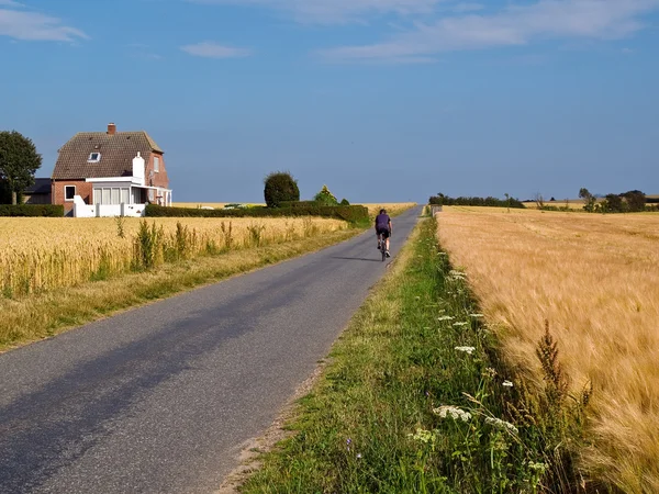 Balades à vélo dans la nature paysage de campagne — Photo