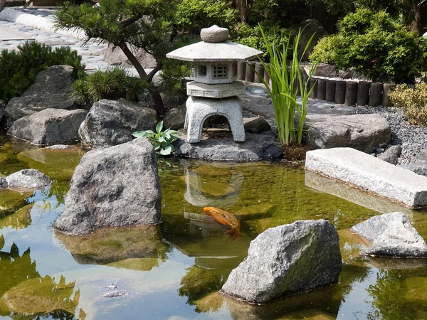 Detalhes do jardim japonês — Fotografia de Stock