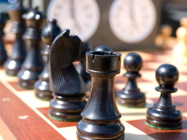 Satranç oyunu yapmak doğru bir hareket — Stok fotoğraf