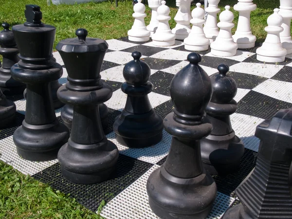 stock image Giant street chess game