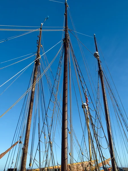 木製 tallships のヨットのマスト — ストック写真