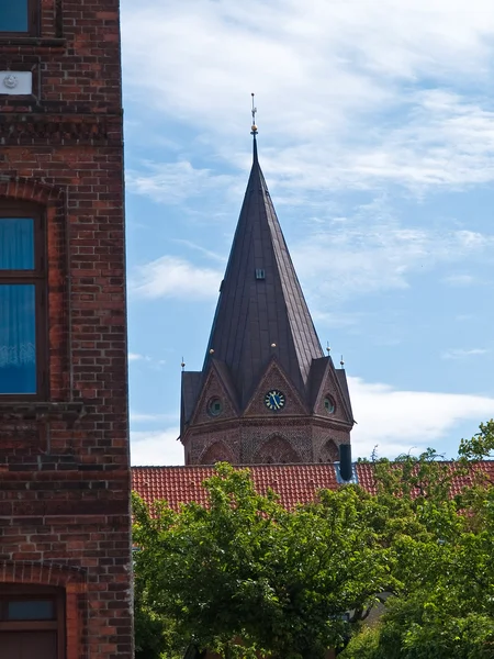 Iglesia tradicional Assens Dinamarca — Foto de Stock