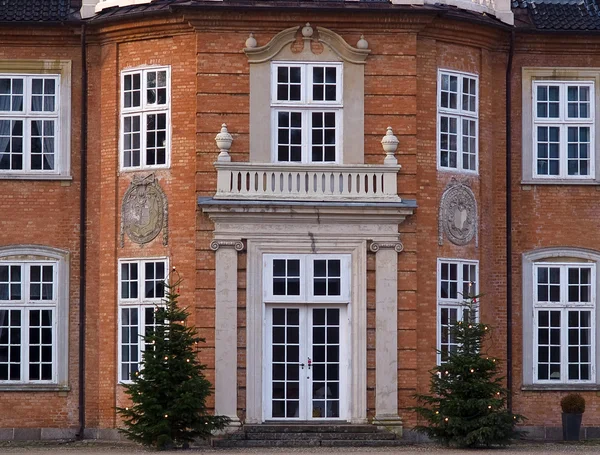 Details of a big beautiful mansion house estate Denmark — Stock Photo, Image