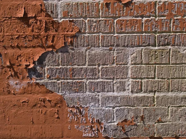 Texturierte rote Ziegelwände — Stockfoto