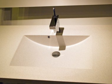 Modern çağdaş tasarımcı banyo lavabo