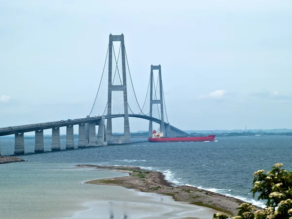 Asma köprü Danimarka — Stok fotoğraf