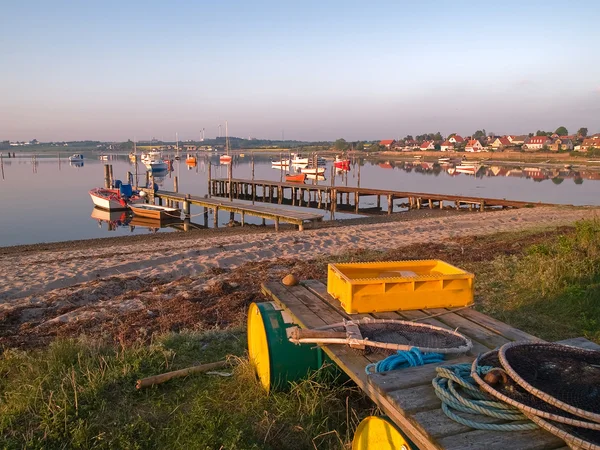 Tipico villaggio di pescatori Funen Danimarca — Foto Stock