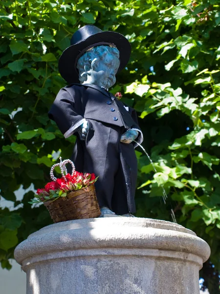 Replica of the famous statue of The Manneken Pis — Stock Photo, Image