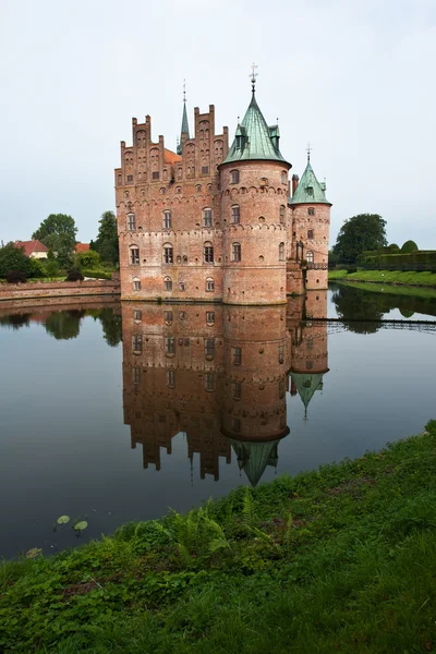 Egeskov замок Фюн Данії — стокове фото