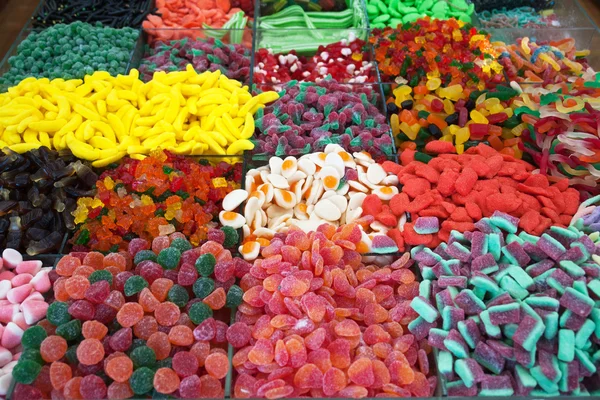 Barevná guma sladkosti candys — Stock fotografie