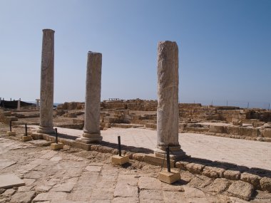 caesarea israe eski şehir görüntüsü