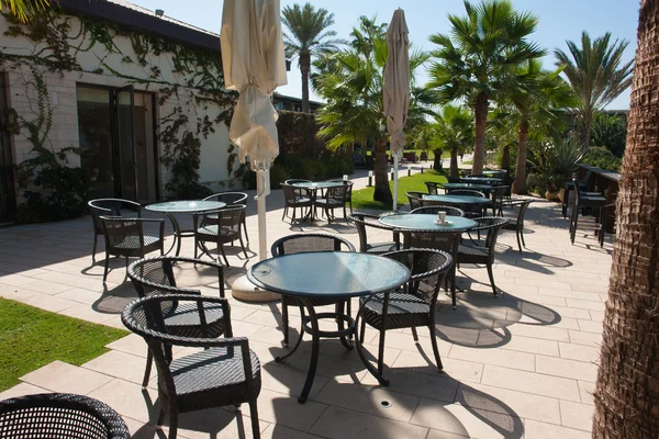 Café im Freien in einem Resort-Hotel — Stockfoto