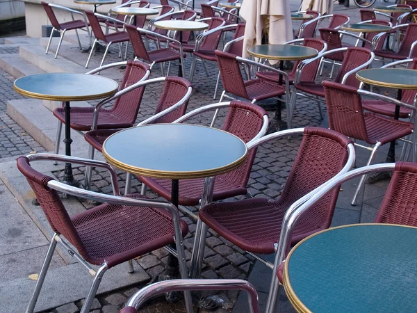 Classic European street cafe Copenhagen Denmark — Stock Photo, Image