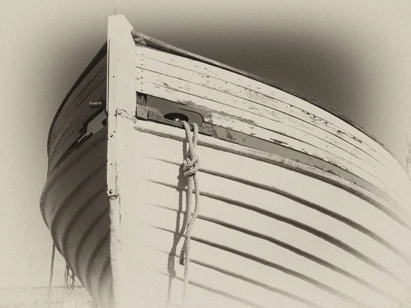 Prova de um barco de madeira arte digital — Fotografia de Stock