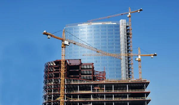 stock image crane and building under construction