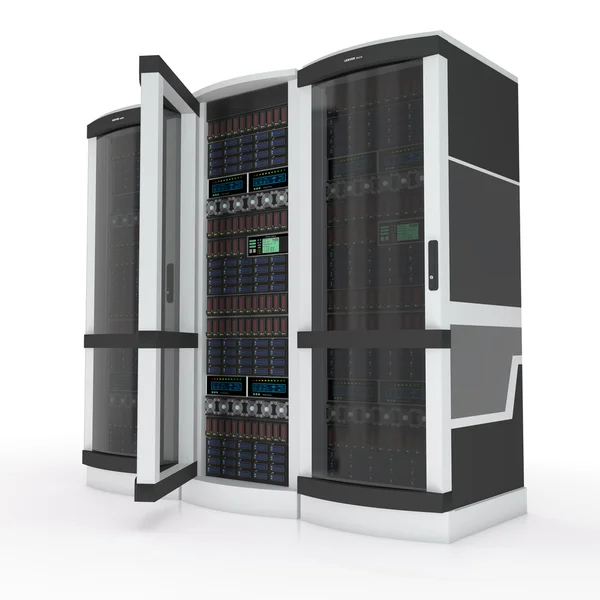 Три сервера — стоковое фото