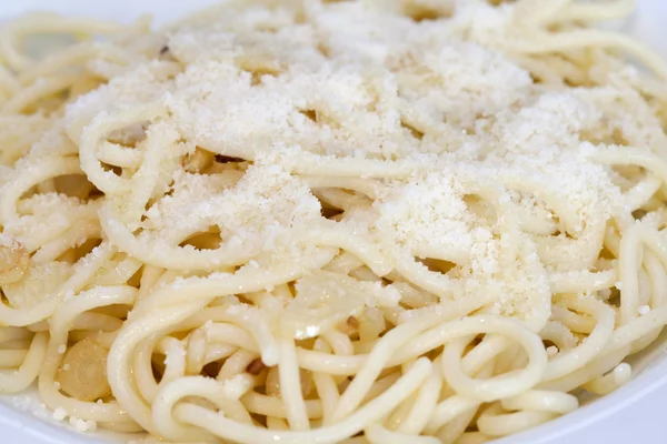 Spaghetti aglio olio — Stockfoto