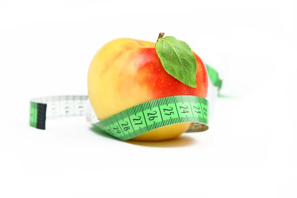 stock image Apple and weight loss