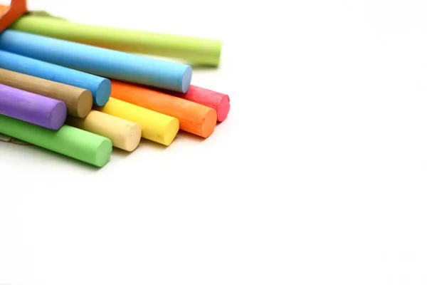 Färg chalk pinnar — Stockfoto