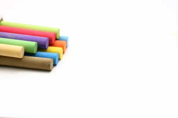 Pack van gekleurde krijt — Stockfoto
