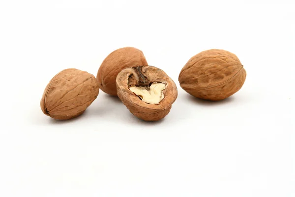 stock image Walnut full and cracked