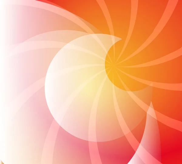 Le soleil rouge brille — Image vectorielle