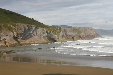 Zumaia beach ve flysch