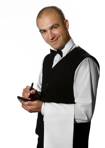 Waiter waiting for an order — Stock Photo, Image