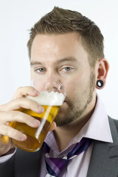 stock image Drunken Office Worker Stares