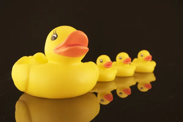 stock image Rubber Ducks With Reflection